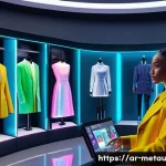 Home 18 메타버스에서의 가상 스토어 운영하기 - **Prompt 1: "A visually stunning, futuristic virtual fashion boutique in a vibrant metaverse setting...